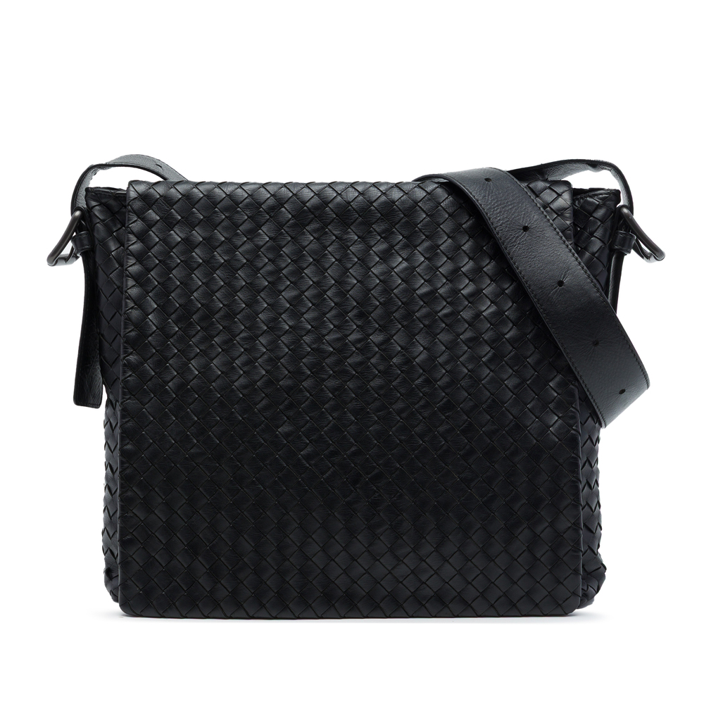 Pre-Loved Bottega Veneta Nappa Intrecciato Messenger Bag